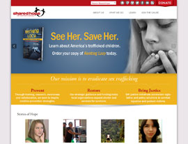 Shared Hope International website screenshot