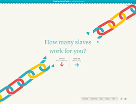 Slavery Footprint website screenshot