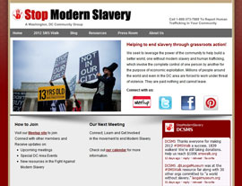 Stop Modern Slavery website screenshot