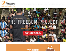 The Freedom Project website screenshot